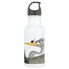 Cute Heron en Ladybug Waterfles