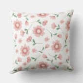 Cute Hert Bloem Reversibel Kussen (Achterkant)