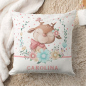 Cute Hert Bloem Reversibel Kussen (Deken)