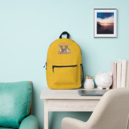 Cute Herten Gewei Minimalistische Esthetische Rugz Bedrukte Rugzak