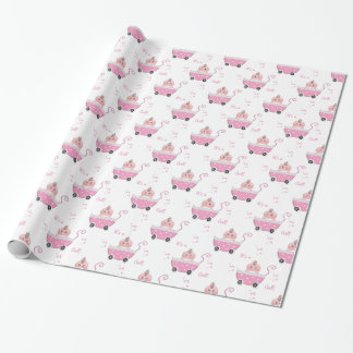 Cute Het is een Girl Baby shower Wrapping Paper Cadeaupapier
