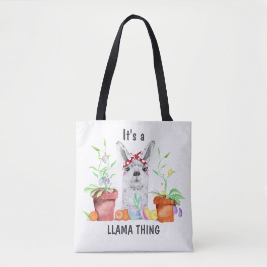 Cute Het is een Llama-ding Tote Bag (Voorkant)