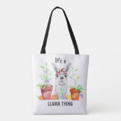 Cute Het is een Llama-ding Tote Bag (Achterkant)