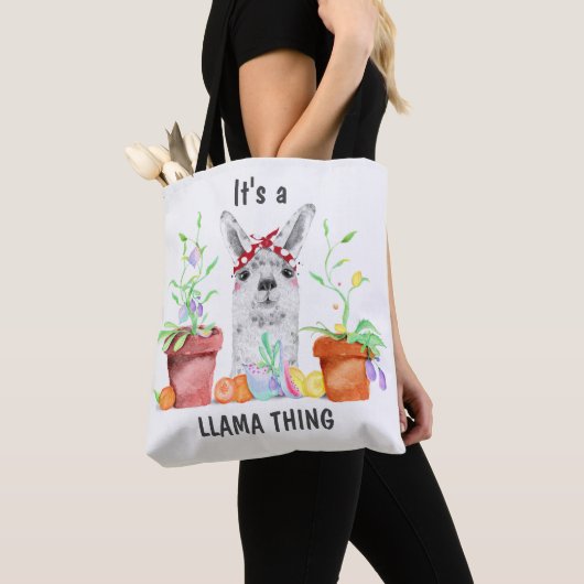 Cute Het is een Llama-ding Tote Bag (Dichtbij)