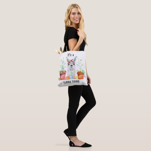 Cute Het is een Llama-ding Tote Bag (Op model)
