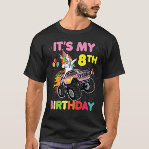Cute Het is mijn 8e verjaardag.. ik ben acht Unico T-shirt