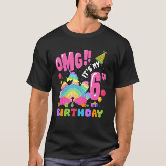 Cute Het is mijn zesde verjaardag 6 jaar oude Pop  T-shirt