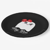 Cute Hey Boo Halloween Design Papieren Bordje (Gekanteld)
