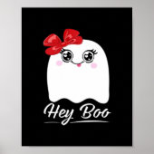 Cute Hey Boo Halloween Design Poster (Voorkant)