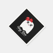 Cute Hey Boo Halloween Design Servet (Hoek)