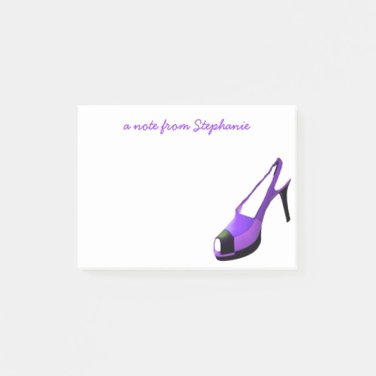 Cute High Hiel Paars Post-it® Notes (Voorkant)