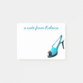 Cute High Hiel Shoe Turquoise Post-it® Notes (Voorkant)
