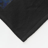 Cute Highland Baby Cow Graphic Van Gogh Style Star Fleece Deken (Hoek)