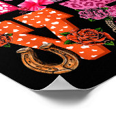 Cute Highland Cow And Nk Heart Valentines Day Love Poster (Hoek)