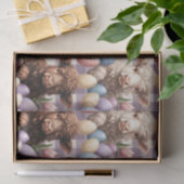 Cute Highland Cow Easter Cream Pastel Tissuepapier (Geschenk)