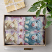 Cute Highland Cow Easter Pastel Eggs Tissuepapier (Geschenk)