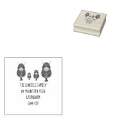 Cute Highland Koe Adres Stempel (Gestempeld)