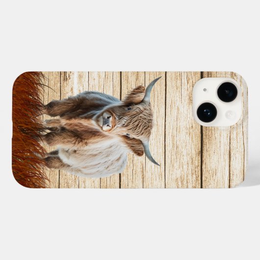 Cute Highland Koe Case-Mate iPhone Case (Achterkant (horizontaal))