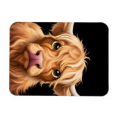 Cute Highland Koe Magneet (Horizontaal)