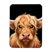 Cute Highland Koe Magneet (Verticaal)