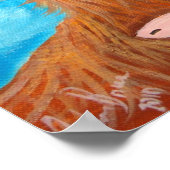 CUTE HIGHLAND KOE POSTER (Hoek)