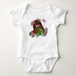Cute Highland Koe Romper