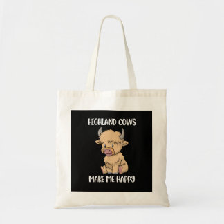 Cute Highland Koe Spirit Animal Koe Gift Messy Ha Tote Bag
