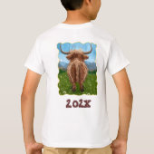 Cute Highland Koe T-shirt (Achterkant)
