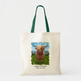 Cute Highland Koe Tote Bag