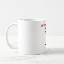Cute Highland Koe Valentijnshart Bril Koffie m