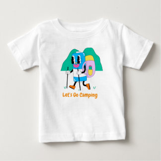 Cute Hiking Battery Character – Funny Camping Cart