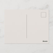 Cute hiking fox lovers customizable briefkaart (Achterkant)