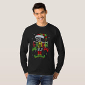 Cute Hilarious The Gamer Elf Family Matching Chris T-shirt (Voorkant volledig)