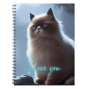 Cute Himalayan Cat I Love You Journal Notitieboek