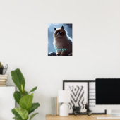 Cute Himalayan Cat Quote I Love You Wall Art Poster (Thuiskantoor)