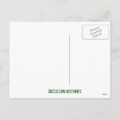 Cute hip Easter chick retro illustratie Feestdagenkaart (Achterkant)