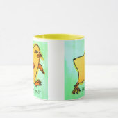 Cute hip Easter chick retro illustratie Mok (Midden)