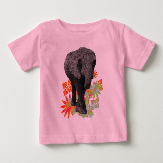 Cute Hippie Elephant (Voorkant)