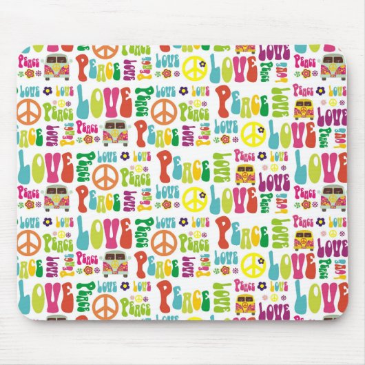 Cute hippie muispad muismat (Voorkant)