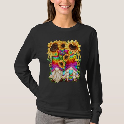 Cute Hippie Sunflower for Women Floral Springtime T-shirt (Voorkant)