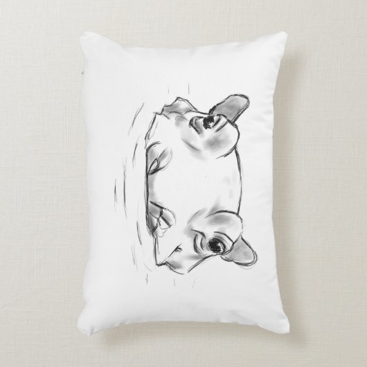 Cute hippo accent kussen (Voorkant(Verticaal))