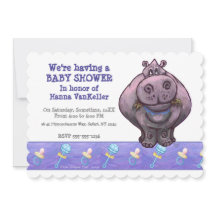 Cute Hippo Baby shower