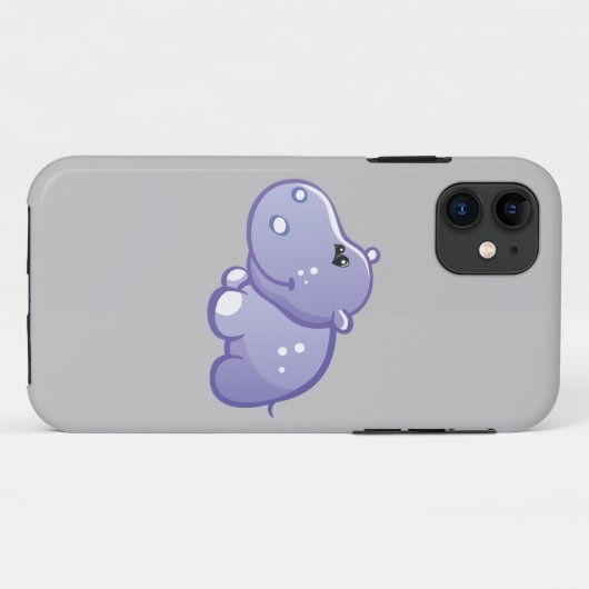 Cute Hippo Case-Mate iPhone Case (Achterkant (horizontaal))