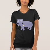 Cute Hippo Comic Style - hippopotamus T-shirt (Voorkant)