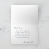 Cute Hippo Dank je opmerkingen Bedankkaart (Binnen)