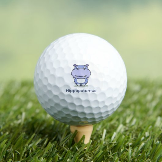 Cute Hippo Golfballen (Insitu Shirt)
