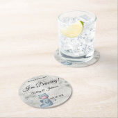 Cute Hippo Kawaii Style Animal Ronde Kartonnen Onderzetter (Insitu)