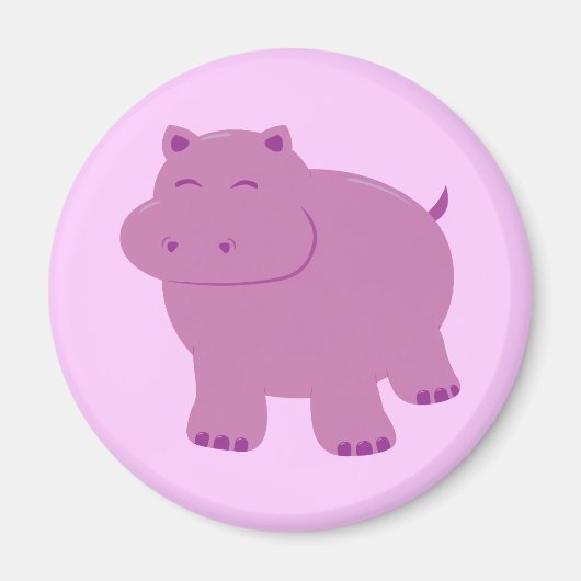 Cute Hippo Magneet (Voorkant)