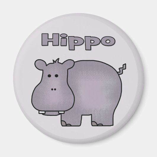 Cute Hippo Magneet (Voorkant)