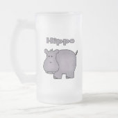 Cute Hippo Matglas Bierpul (Links)